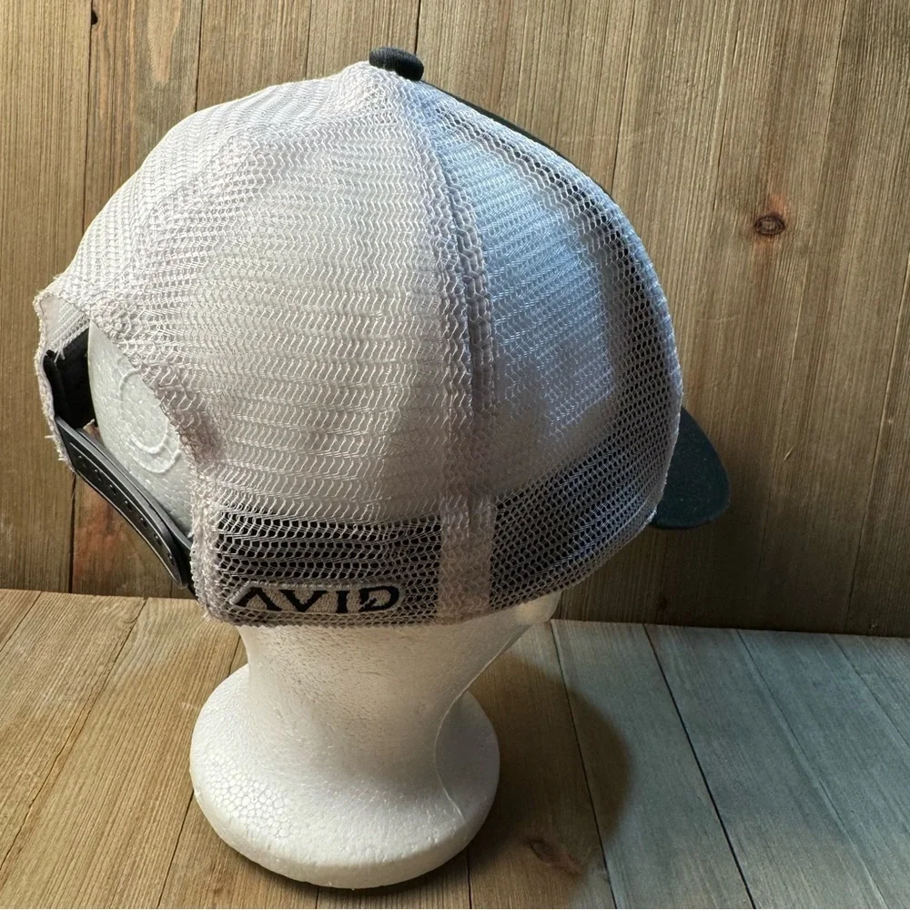 Avid Tuna Mericana Trucker Hat Black‎ w/ White Mesh American Flag Tuna